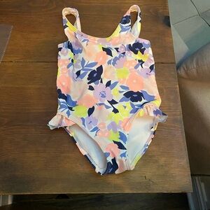 Carter's Floral One Piece Swimsuit - Pink, Blue, Yellow
